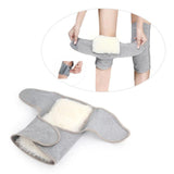 Max Fleece Thicken Winter Warm Knee Brace Pads Warmers Sleeve for Men Women  L