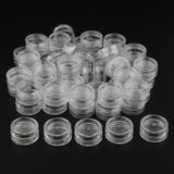 50 Pieces 3g PVC Pot Jars Lotion Cream Sample Empty Container Clear