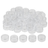 50 Pieces PVC Cosmetic Pot Jars Lotion Cream Sample Empty Container 3g