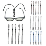 Max 5 Pieces Adjustable Anti-slip Sunglasses Strap Glasses Neck Cord Black White