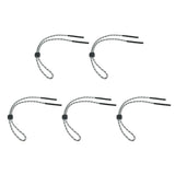 Max 5 Pieces Adjustable Anti-slip Sunglasses Strap Glasses Neck Cord Gray