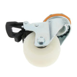 Max PP Swivel Wheel Dual Brake Double Bearing Industrial Caster Wheel 3Inch