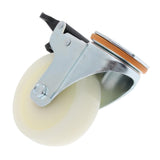 Max PP Swivel Wheel Dual Brake Double Bearing Industrial Caster Wheel 4Inch