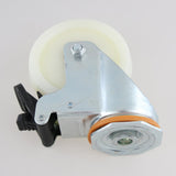 Max PP Swivel Wheel Dual Brake Double Bearing Industrial Caster Wheel 4Inch