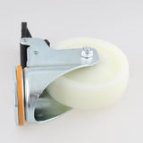 Max PP Swivel Wheel Dual Brake Double Bearing Industrial Caster Wheel 4Inch