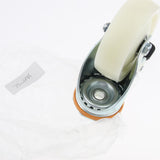 Max PP Swivel Wheel Dual Brake Double Bearing Industrial Caster Wheel 4Inch