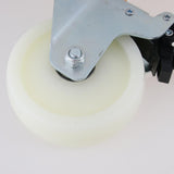 Max PP Swivel Wheel Dual Brake Double Bearing Industrial Caster Wheel 5Inch