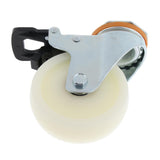 Max PP Swivel Wheel Dual Brake Double Bearing Industrial Caster Wheel 5Inch