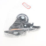 Max 2.5'' PU Flat Swivel Wheel Dual Brake Single Bearing Industrial Caster Black