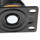 Max 3 inch Heavy Duty Top Plate Universal Swivel Caster Wheel with Brake Black