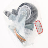 Max 3 inch Heavy Duty Top Plate Universal Swivel Caster Wheel with Brake White