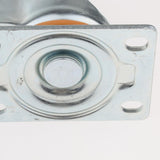 Max 3 inch Heavy Duty Top Plate Universal Swivel Caster Wheel with Brake White