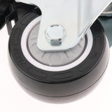 Max 3 inch Heavy Duty Top Plate Universal Swivel Caster Wheel with Brake White