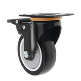 Max 4 inch PU Universal Casters Wheels with Brake for Home Office Chair 01