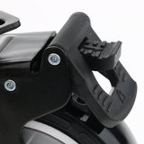 Max 5'' PU Flat Swivel Wheel Dual Brake Single Bearing Industrial Caster Black