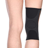 Max Outdoor Classic Black Knit Warm Sports Knee Brace Compression Sleeve Pad L