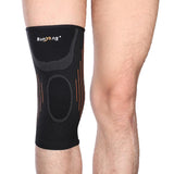 Max Outdoor Classic Black Knit Warm Sports Knee Brace Compression Sleeve Pad L