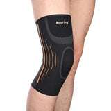 Max Outdoor Classic Black Knit Warm Sports Knee Brace Compression Sleeve Pad L