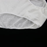 Maxbell 5 Pieces Women Disposable Cotton Large Underwear Travel Panties White L