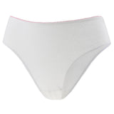 Maxbell 5 Pieces Women Disposable Cotton Large Underwear Travel Panties White L