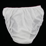 Maxbell 5 Pieces Women Disposable Cotton Large Underwear Travel Panties White XXXL