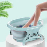 Maxbell Home Foldable Foot Bath Basin Plastic Footbath Massage Soaking Bucket Green