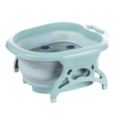 Maxbell Home Foldable Foot Bath Basin Plastic Footbath Massage Soaking Bucket Green