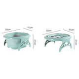 Maxbell Home Foldable Foot Bath Basin Plastic Footbath Massage Soaking Bucket Green