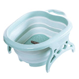 Maxbell Home Foldable Foot Bath Basin Plastic Footbath Massage Soaking Bucket Green