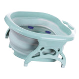 Maxbell Home Foldable Foot Bath Basin Plastic Footbath Massage Soaking Bucket Green