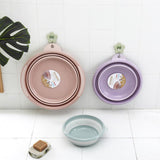 Maxbell Portable Folding Washbasin Outdoor Collapsible Dish Tub Bucket Purple
