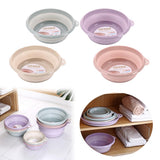 Maxbell Portable Folding Washbasin Outdoor Collapsible Dish Tub Bucket Purple