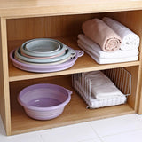 Maxbell Portable Folding Washbasin Outdoor Collapsible Dish Tub Bucket Faint Yellow