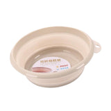 Maxbell Portable Folding Washbasin Outdoor Collapsible Dish Tub Bucket Faint Yellow