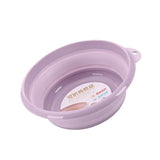 Maxbell Portable Plastic Foldable Washbasin For Face Wash/Foot-soaking Purple