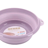 Maxbell Portable Plastic Foldable Washbasin For Face Wash/Foot-soaking Purple