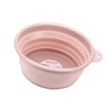 Maxbell Portable Plastic Foldable Washbasin For Face Wash/Foot-soaking Pink