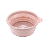 Maxbell Portable Plastic Foldable Washbasin For Face Wash/Foot-soaking Pink