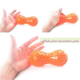 Max PVC Hollow Peanut Massage Ball Hand Grip Ball Stress Reliever Ball Rose Red