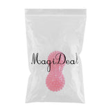 Max PVC Hollow Peanut Massage Ball Hand Grip Ball Stress Reliever Ball Rose Red