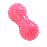 Max PVC Hollow Peanut Massage Ball Hand Grip Ball Stress Reliever Ball Rose Red