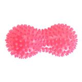 Max PVC Hollow Peanut Massage Ball Hand Grip Ball Stress Reliever Ball Rose Red