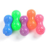 Max PVC Hollow Peanut Massage Ball Hand Grip Ball Stress Reliever Ball Blue - Aladdin Shoppers
