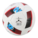 Max Football Soccer Ball Size 5 Standard PU Indoor Outdoor Training Balls  Red