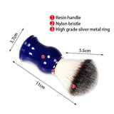 Max Resin Handle Men's Mustache Shaving Brush Beard Grooming Tool for Home Salon
