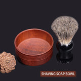 Max Men's Oak Wooden Shaving Mug Bowl Beard Moustache Shave Soap Cream Cup