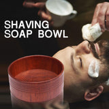 Max Men's Oak Wooden Shaving Mug Bowl Beard Moustache Shave Soap Cream Cup