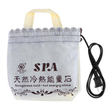 Maxbell Hot Stone Heater SPA Massage Hot Stone Warmer Heat Bag for Body Relax USPlug