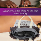Maxbell Hot Stone Heater SPA Massage Hot Stone Warmer Heat Bag for Body Relax USPlug