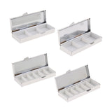 Max 2Pcs Travel Metal Pill Box Medicine Organizer Container Storage Case 6 Slots